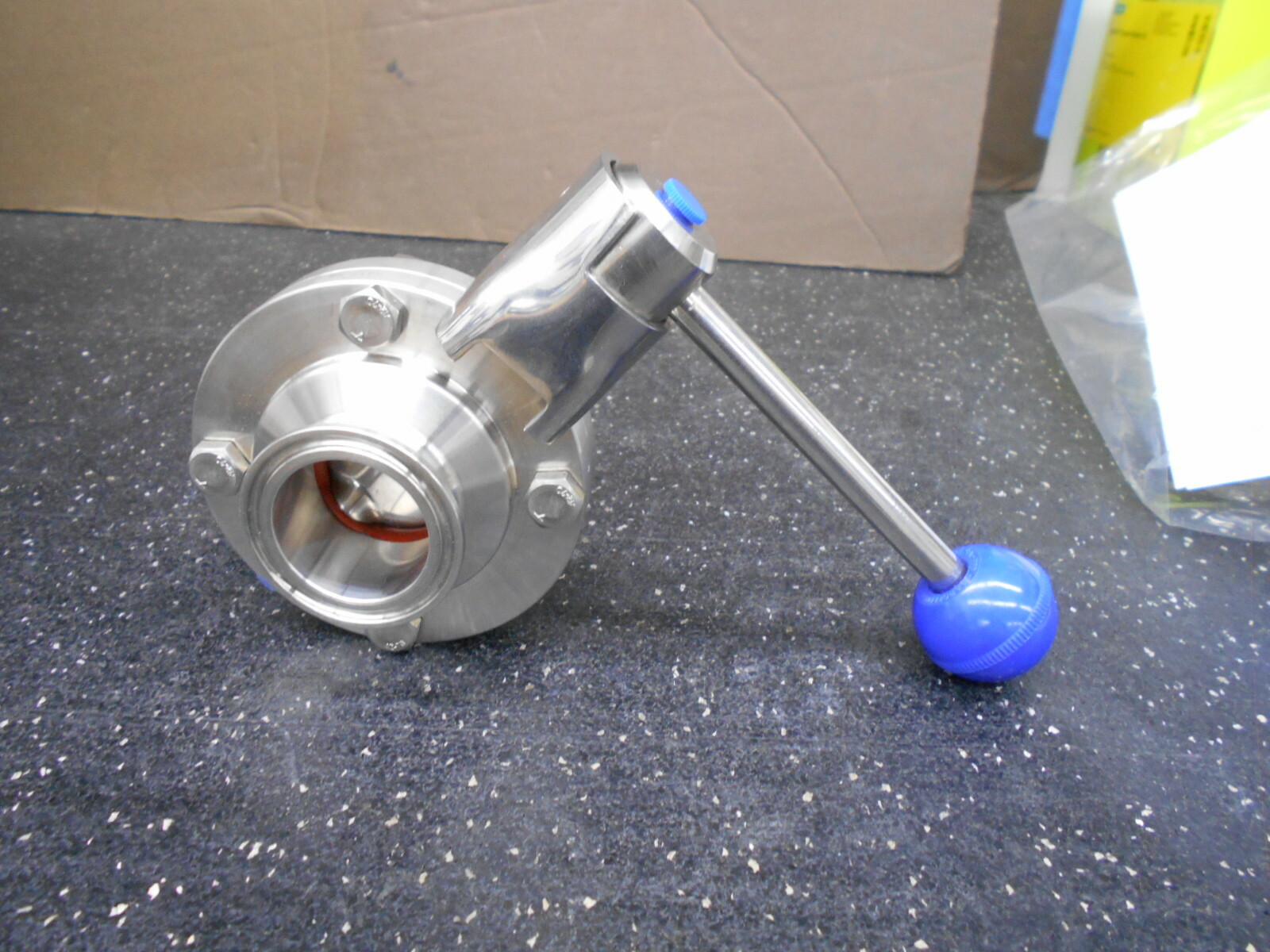 1.5″ 316 SS HAND LEVER SANITARY BUTTERFLY VALVE