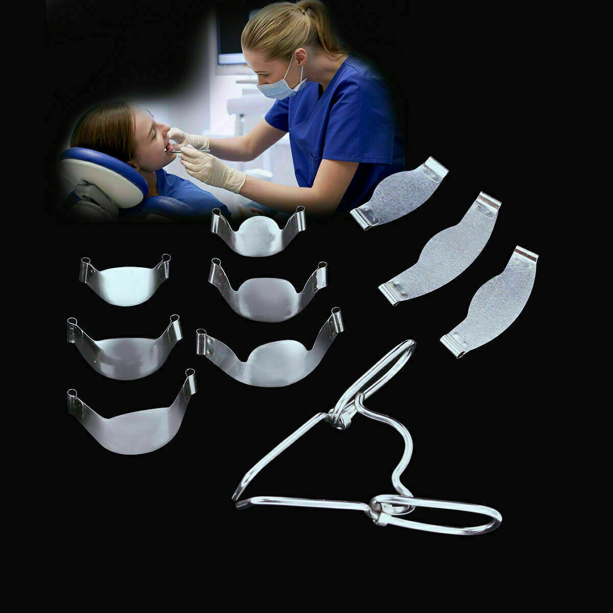 Dental Saddle Contoured Matrices Matrix 35μm/50μm with Springclip TOR VM № 1.330