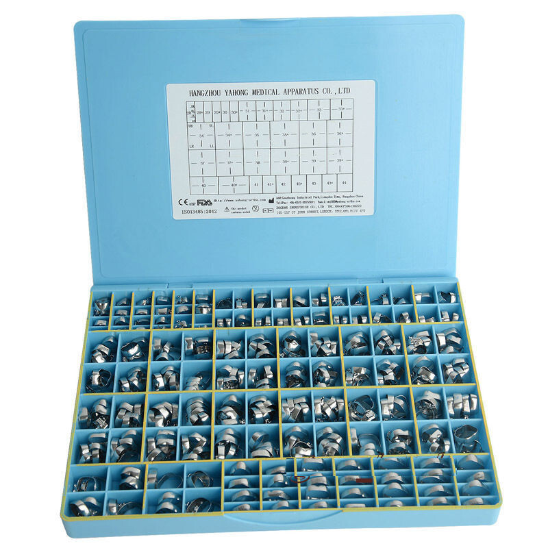 340 Pcs Dental Orthodontic 1st Molar Bands Roth.022 Welded Conv Buccal Tube