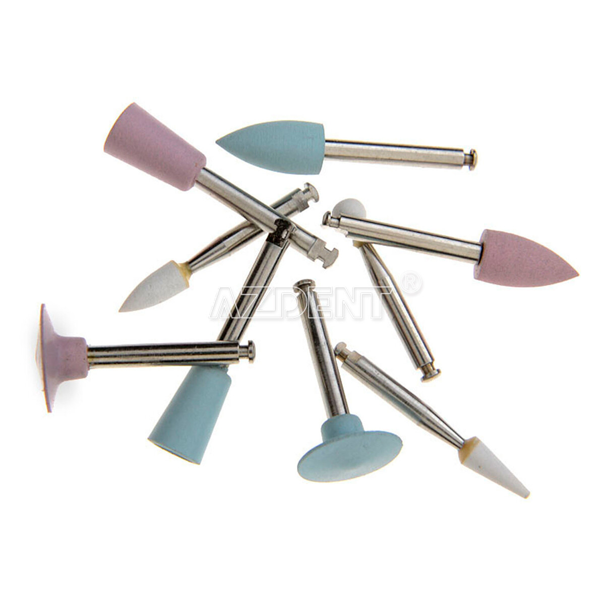 AZDENT Dental Light-Curing Resin Polishing Set Ceramic Silicon Rubber Dia.2.35mm