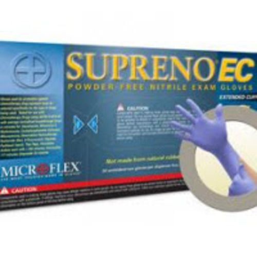 Supreno EC Nitrile Gloves: Large, 50/Bx, Non-Sterile, Powder-Free, Textured