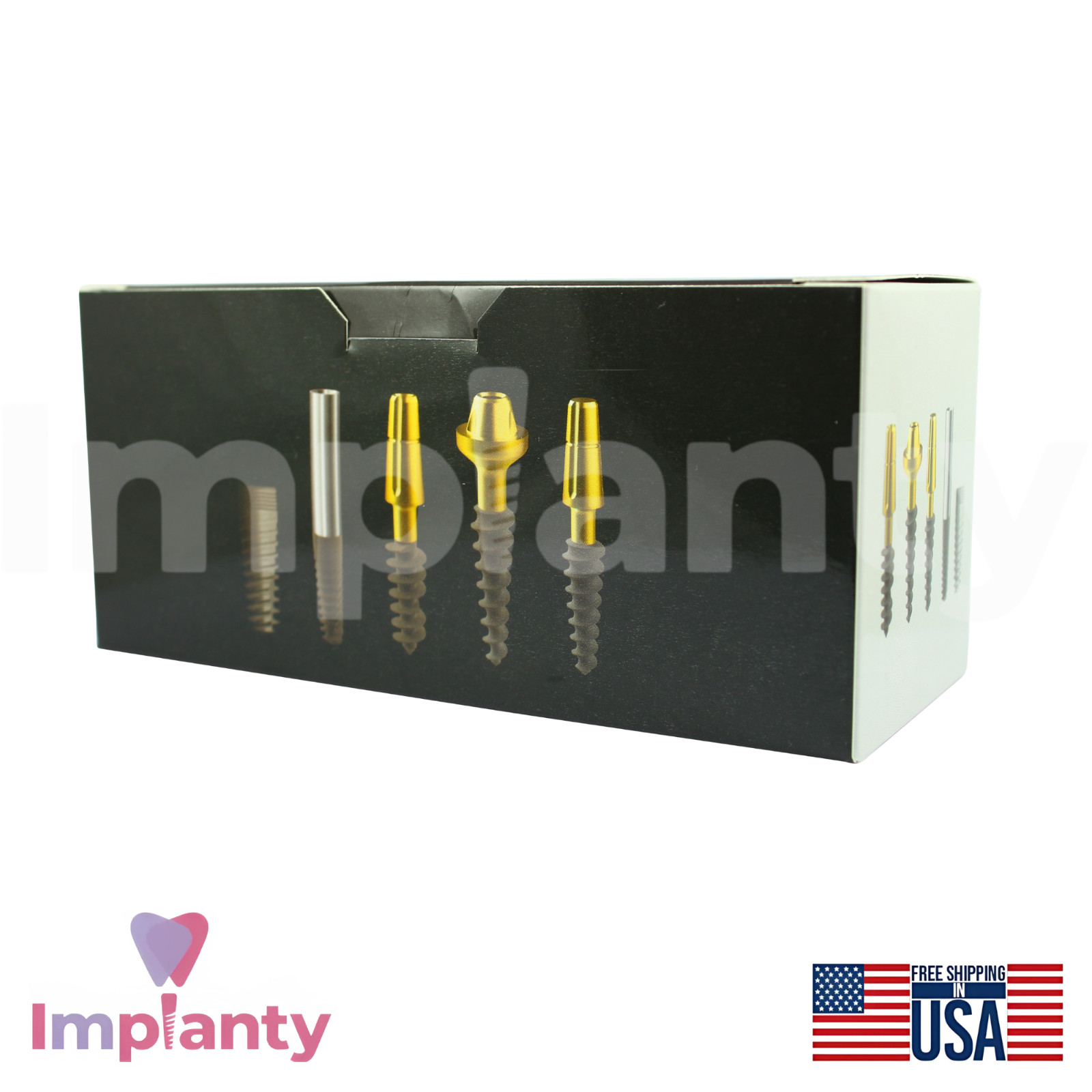 5X Compressive Monoblock Dental Fixture Titanium Sterile SLA Surface Dentistry