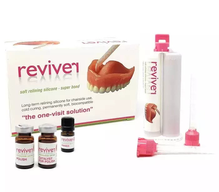 Reviver A-Silicone Denture Soft Relinng Material Dental Chair Side Use Free Ship