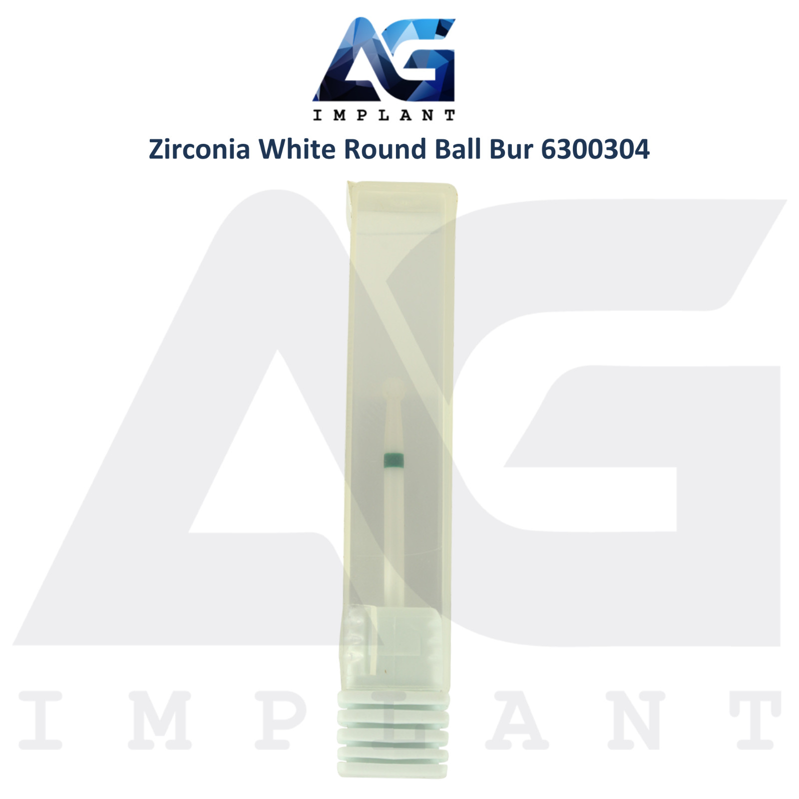 Dental Wilson Cross Cut Round Ball Coarse Bur Ø3.0x2mm White Zirconia 6300304
