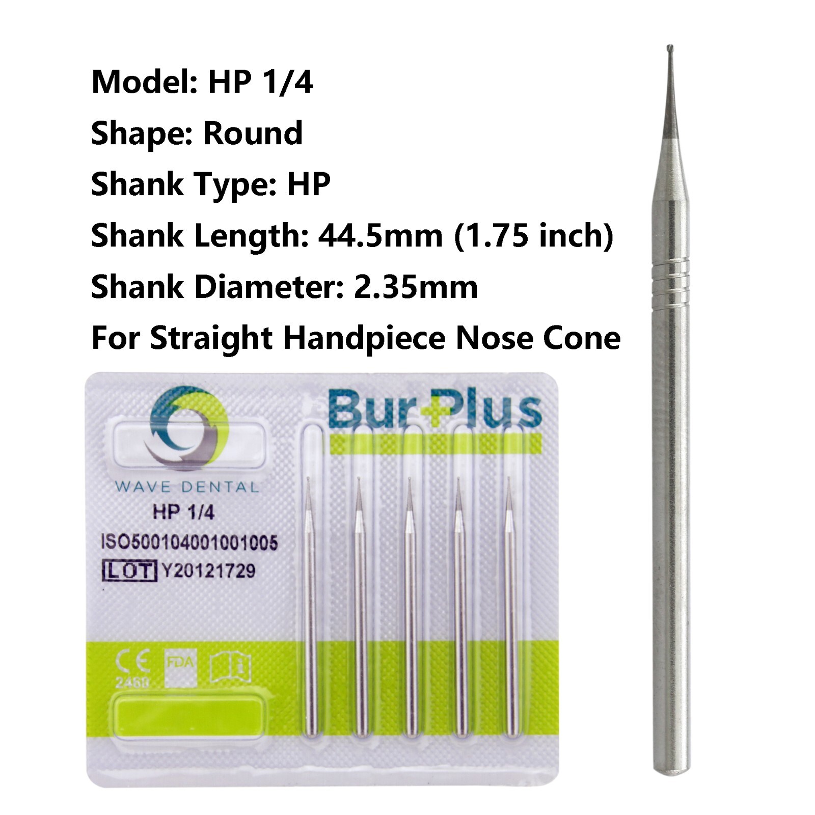 Wave Dental Straight Handpiece Burs HP 2 4 6 8 557 701 702 703L Round Surgical