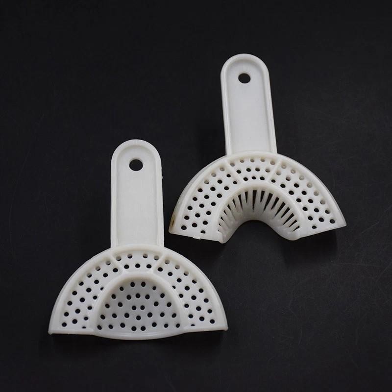 5 Sizes Dental Disposable Plastic Central Denture Impression Trays 2 Pcs/Pair