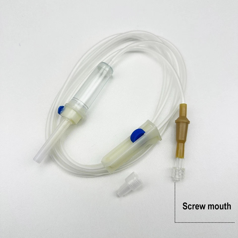 10Pcs Universal Veterinary Complete Infusion Set for Laboratory and Animals Use