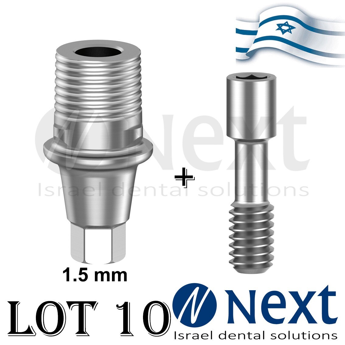 Lotx10 T-base CAD/CAM digital Neo GM Dent Grand Morse Straumann Fit Hex 1.5 mm