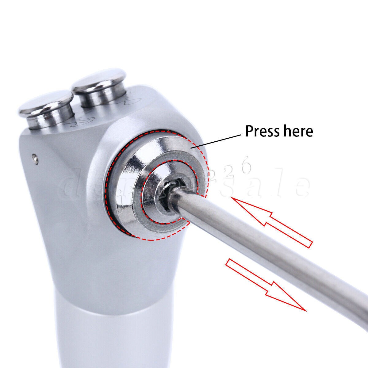 Dental Air Water Syringe Triple 3-Way Spray 2 Nozzle Tips Handpiece Autoclavable