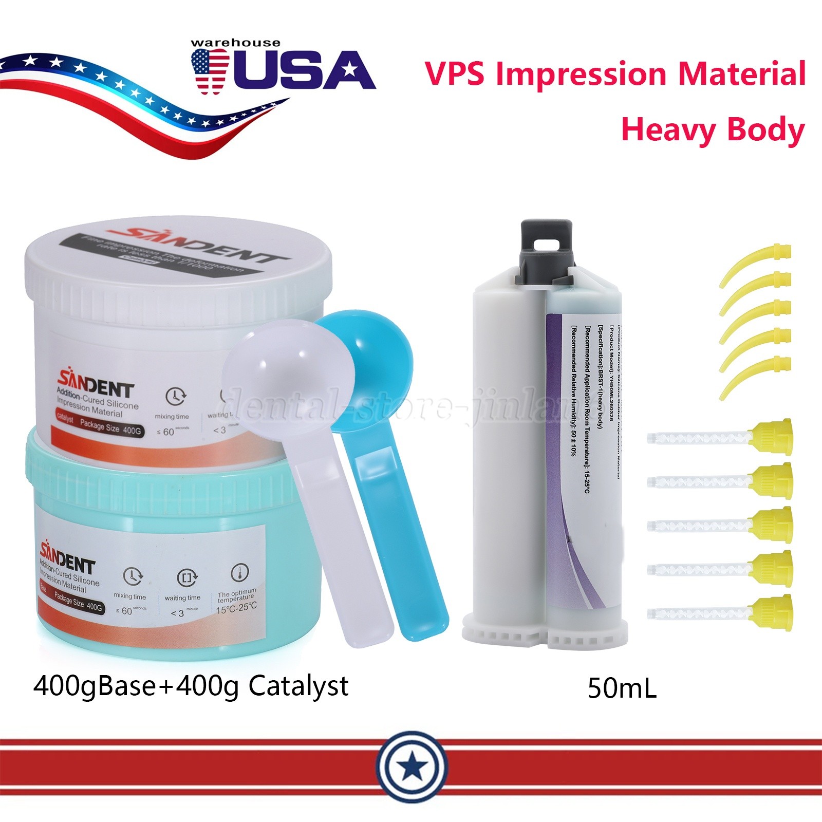 LIGHT MEDIUM HEAVY Body Impression Material Dental VPS REGULAR or FAST SET