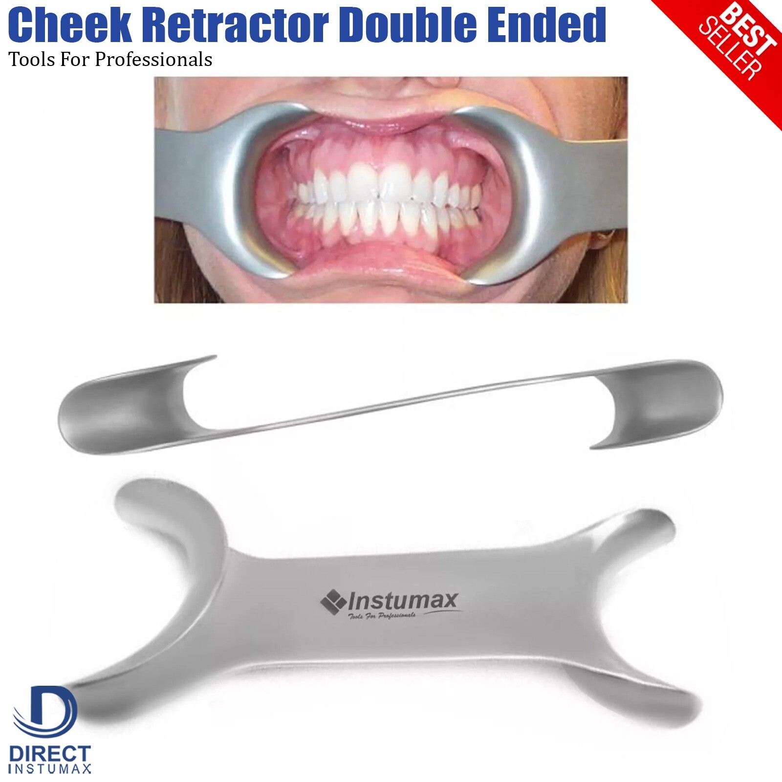 5 Pieces Intraoral Dental Mouth Opener Lip Tongue Cheek Retractors Double Ended
