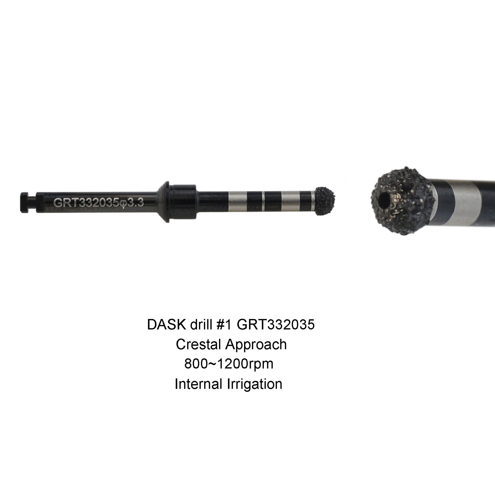 Dental Advanced Sinus Lift Drills DASK Burs Diamond Reamer Internally Irrigated