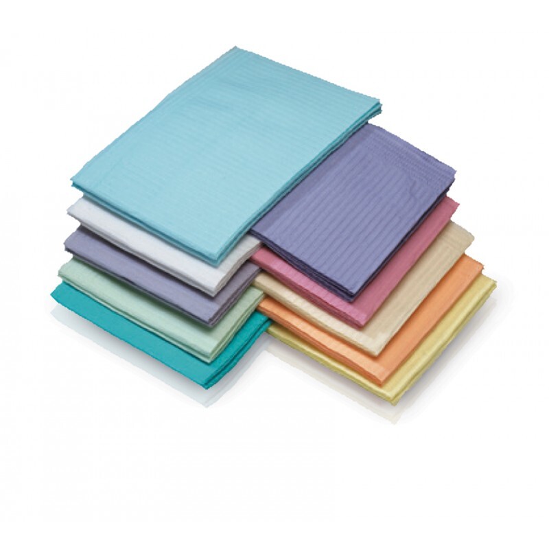 Medicom 8383 SafeBasics Dry-Back Plus Patient Bibs 3-Ply 13″ X 18″ White 500/Cs