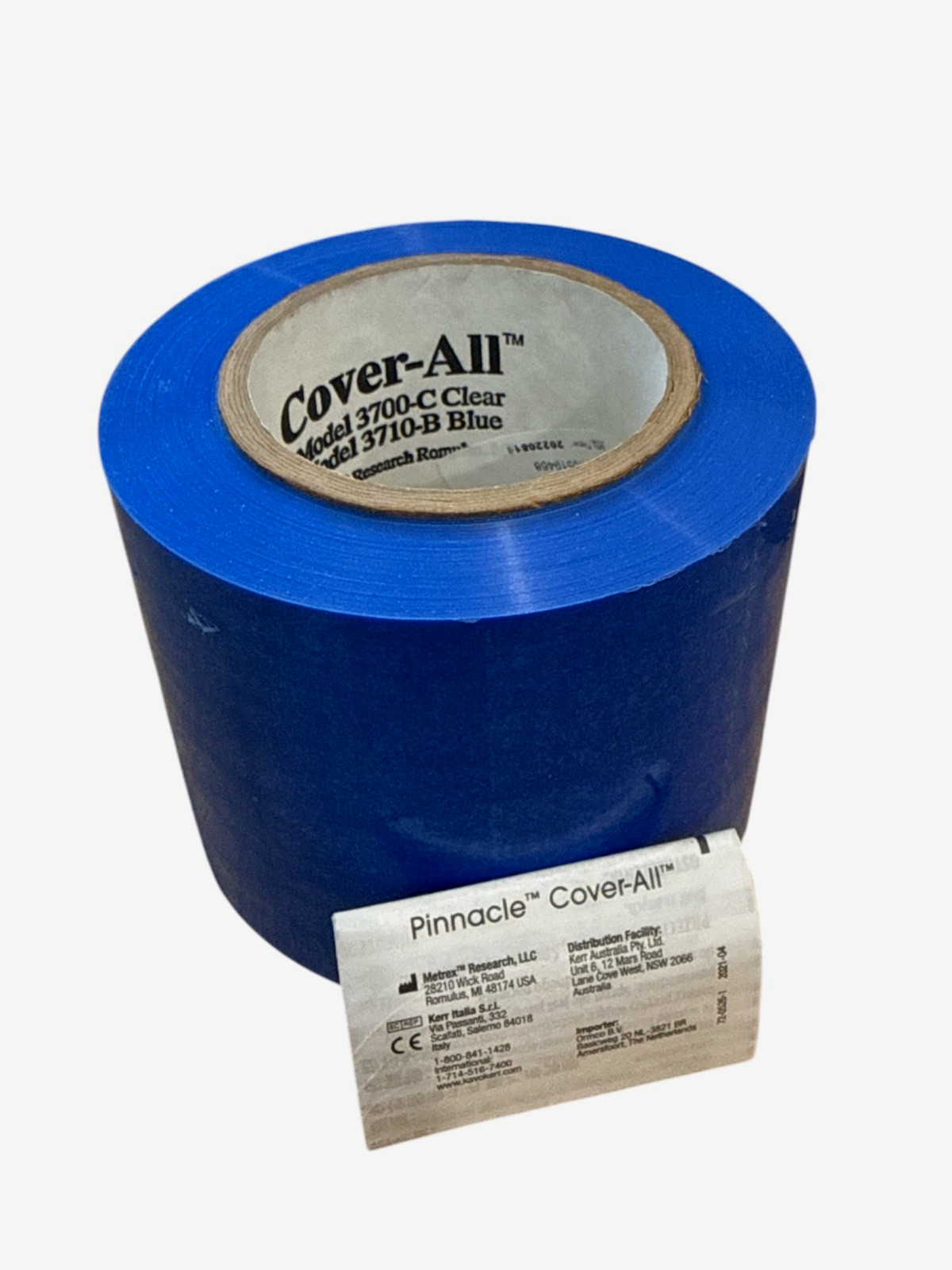 PINNACLE COVER-ALL BLUE ADHESIVE PLASTIC SHEETING (REF 3710-B) 4» X 6»