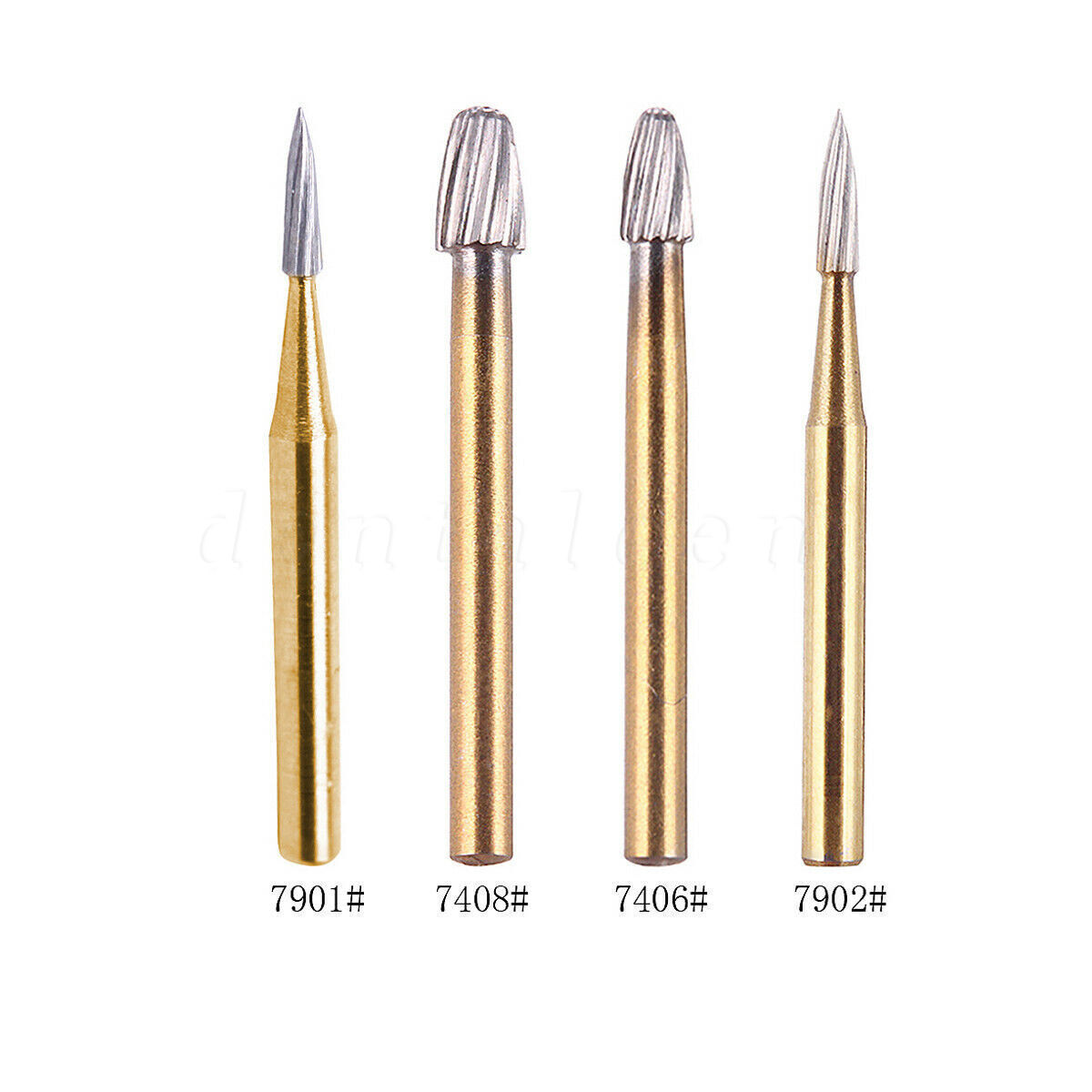 Dental Tungsten Carbide Burs Finishing Polishing Trimming FG Egg Football Flame