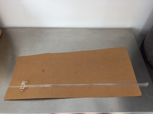 Exax USA TD 50mL Glass Buret Lab *SEE DETAILS – CRACK ON TURNER*