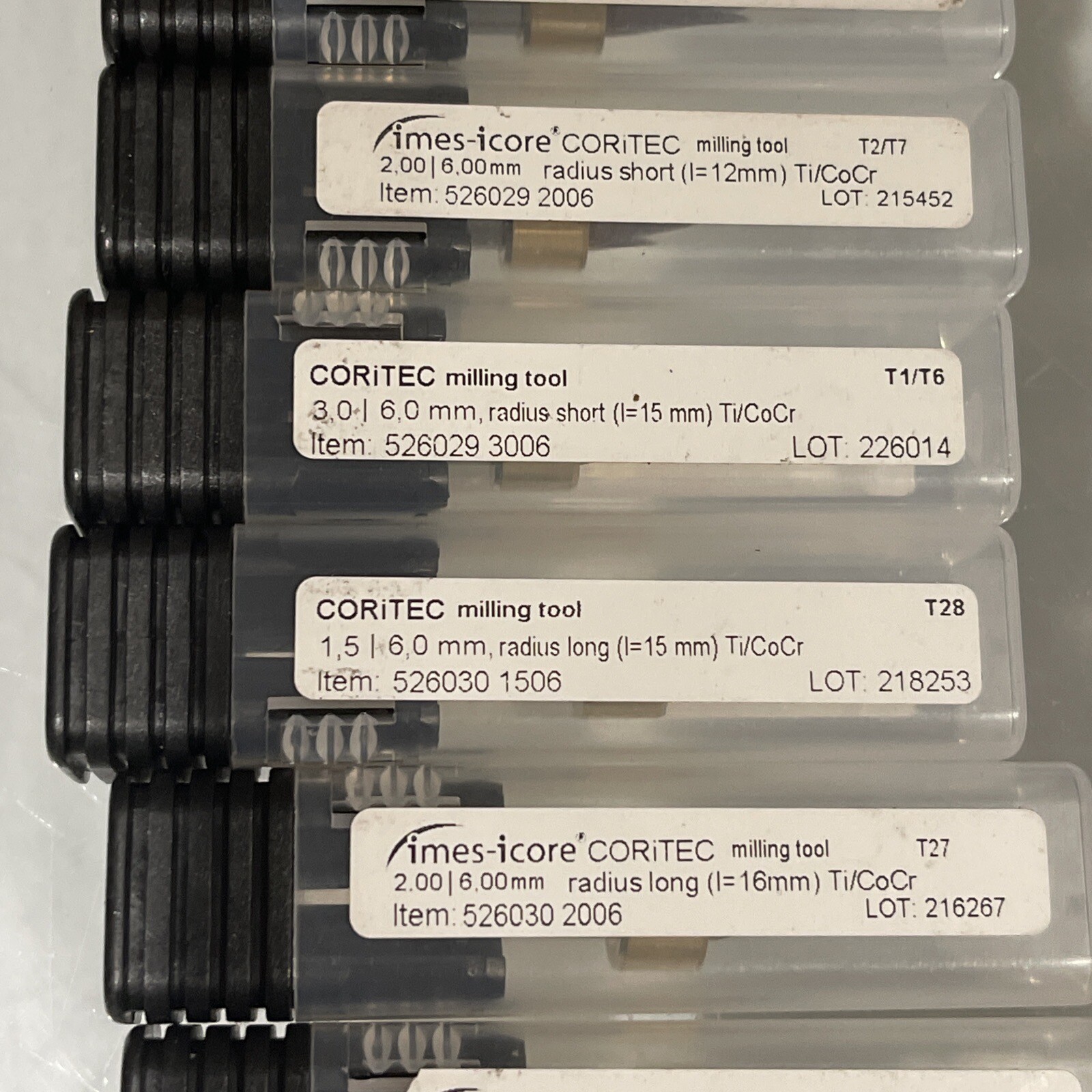Qty 23 New Imes-icore Dental Milling Tools Multi sizes See Details LOT