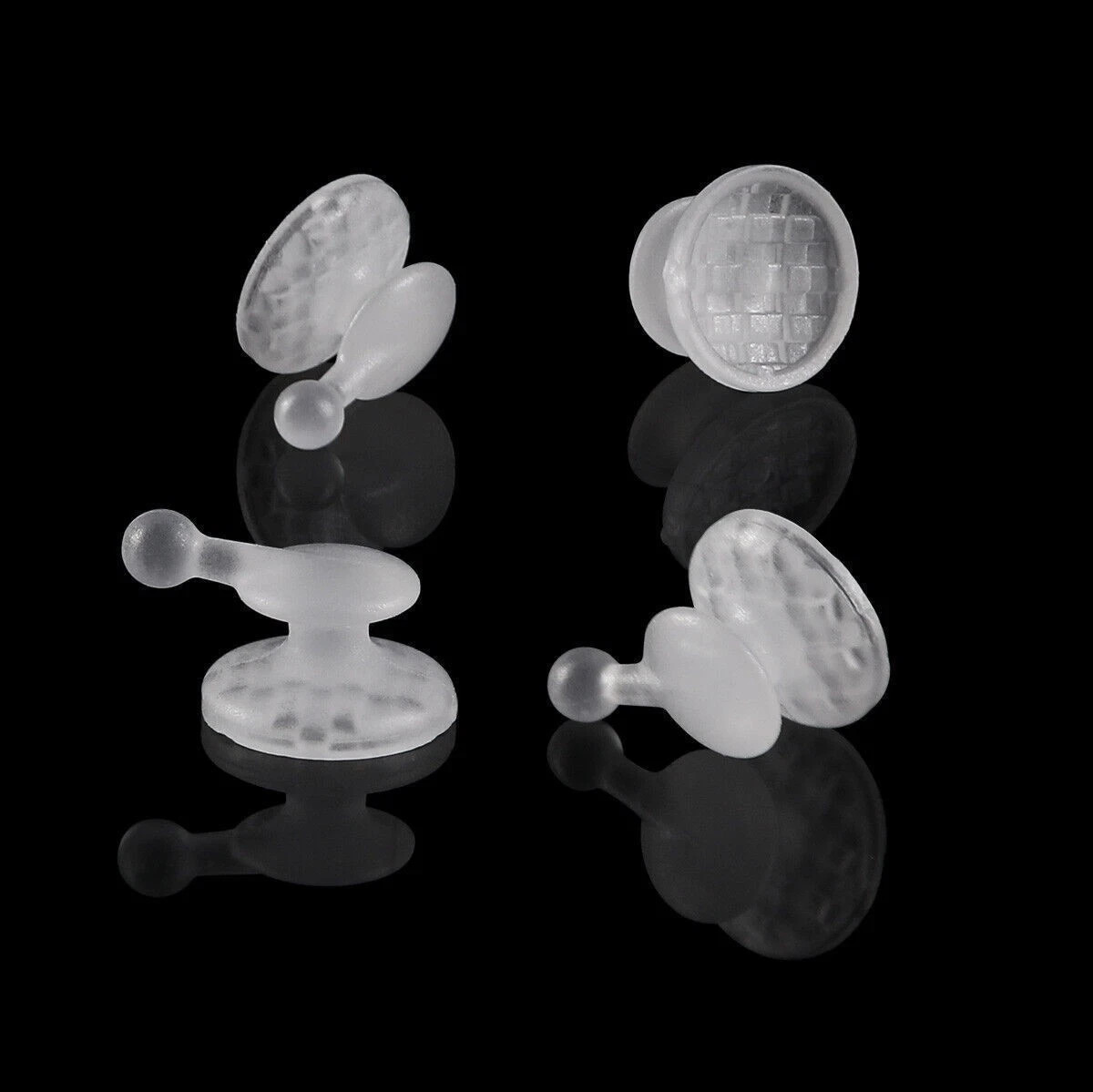 10 Pcs/Pack Dental Orthodontic Composite Ceramic Clear Lingual Button Bondable