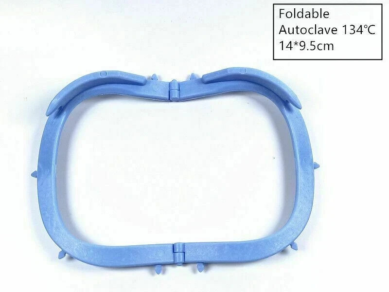 10x Dental Foldable Bracket Frame Plastic Rubber Dam Sheet Oral Barrier Tool USA