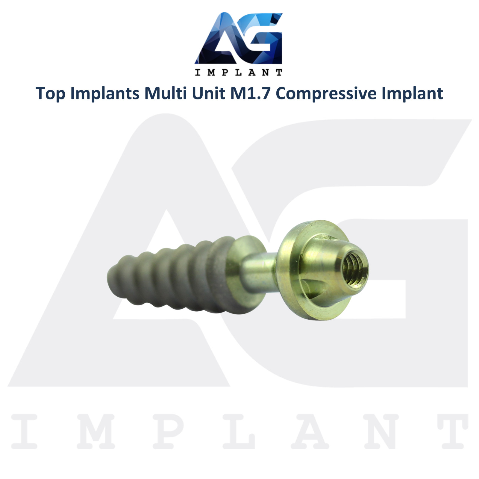 10 Titanium Compressive Monoblock Multi Unit M1.7 Dental Fixtures SLA Surface
