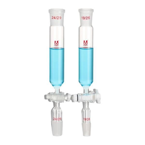 Cylindrical Separating Funnel 25ml-1000ml Borosilicate Chemistry Lab Supply