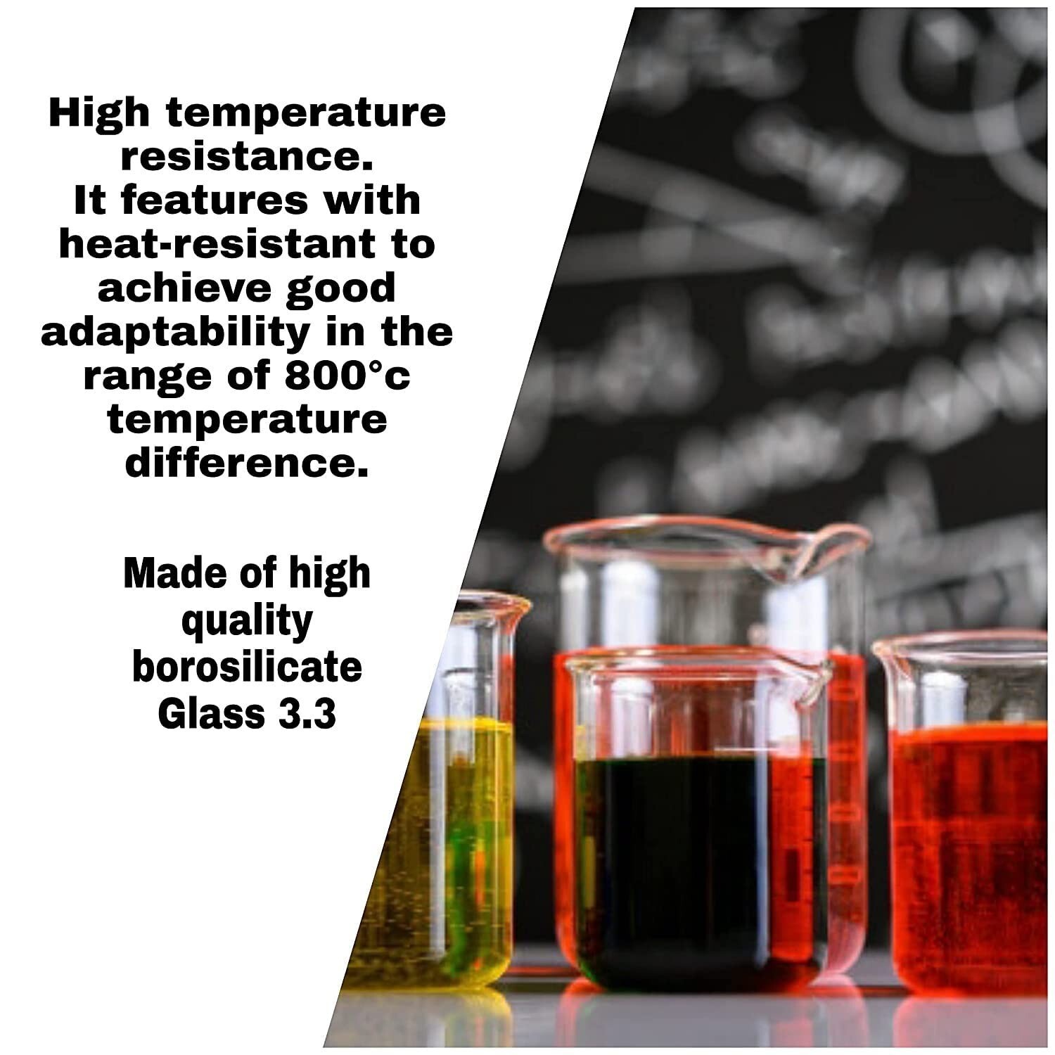 Bello A Grade Graduated Borosilicate Glass 250 ml Beaker for Lab