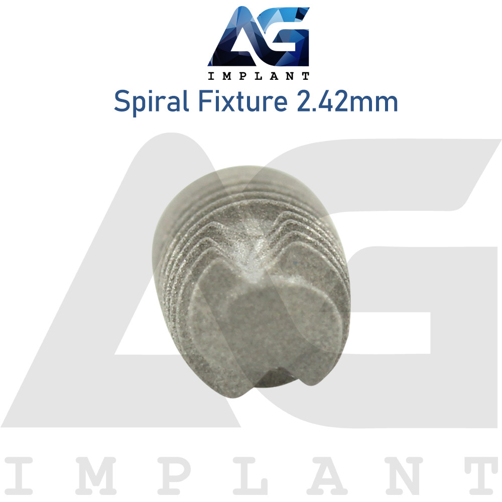5 Spiral Fixture Titanium SLA Surface Int Hex 2.42mm Connection Dental Platform