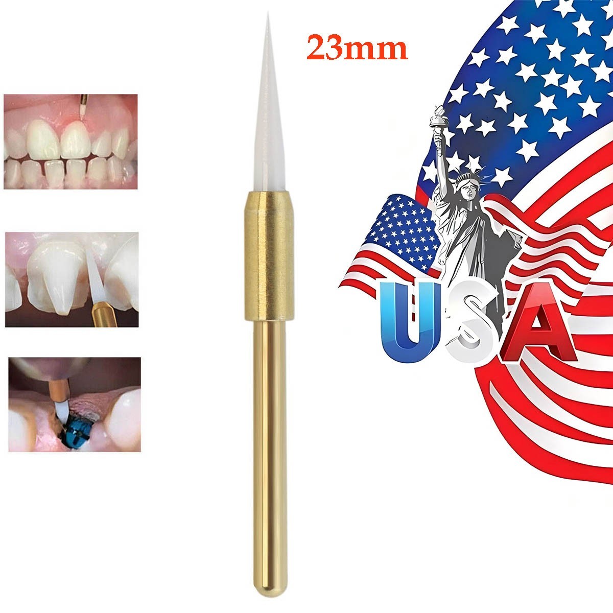 Dental Soft Tissue Trimmer Ceramic Bur Gingival Gingivectomy FG23mm