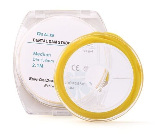 2.1m Dental Rubber Dam Stabilizing Cord Floss Wedge 1.8mm Dentistry Instrument