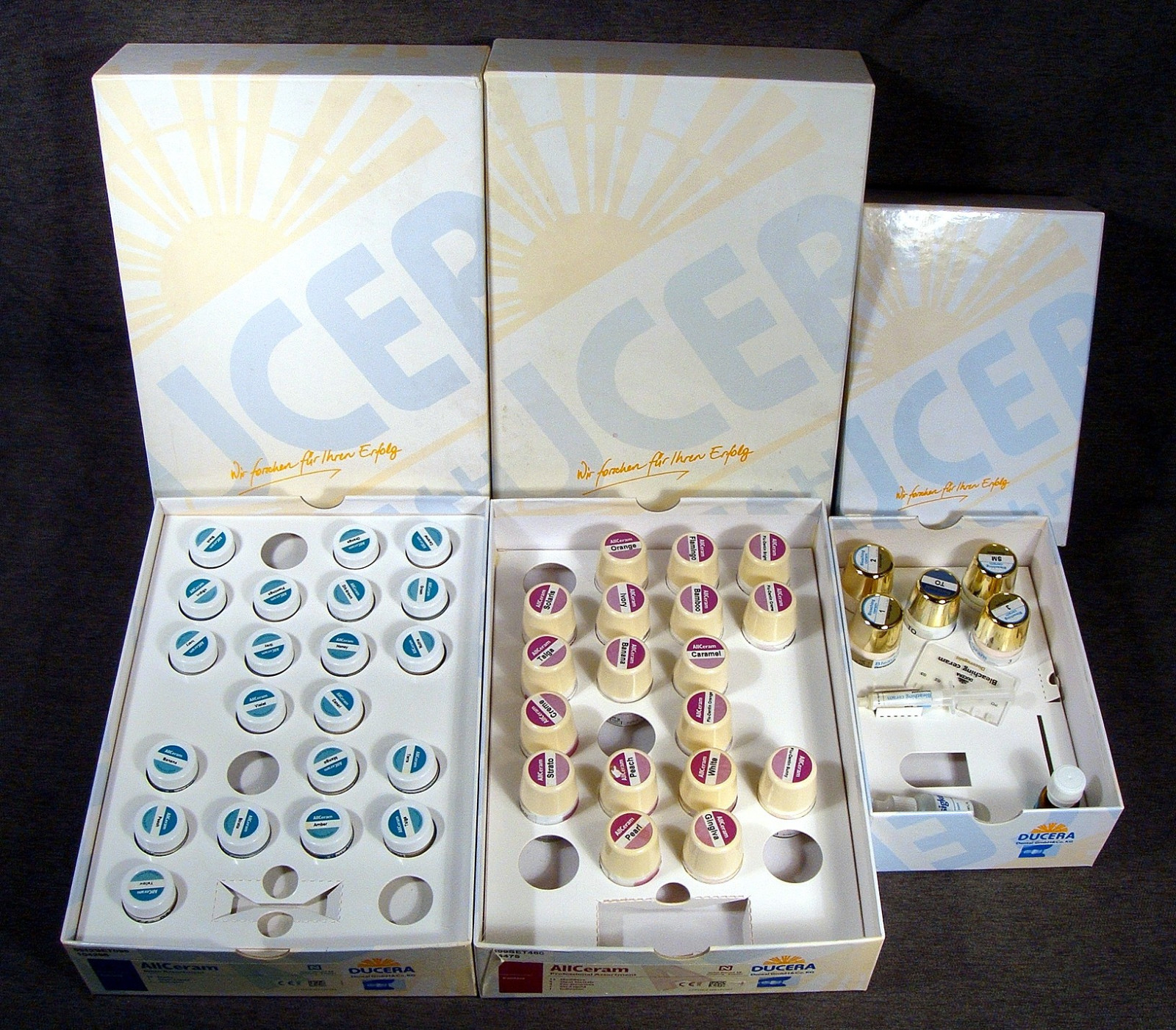 Ducera All Ceram Porcelain Stains Modifiers Bleaching Kit Dental Lab Dentist