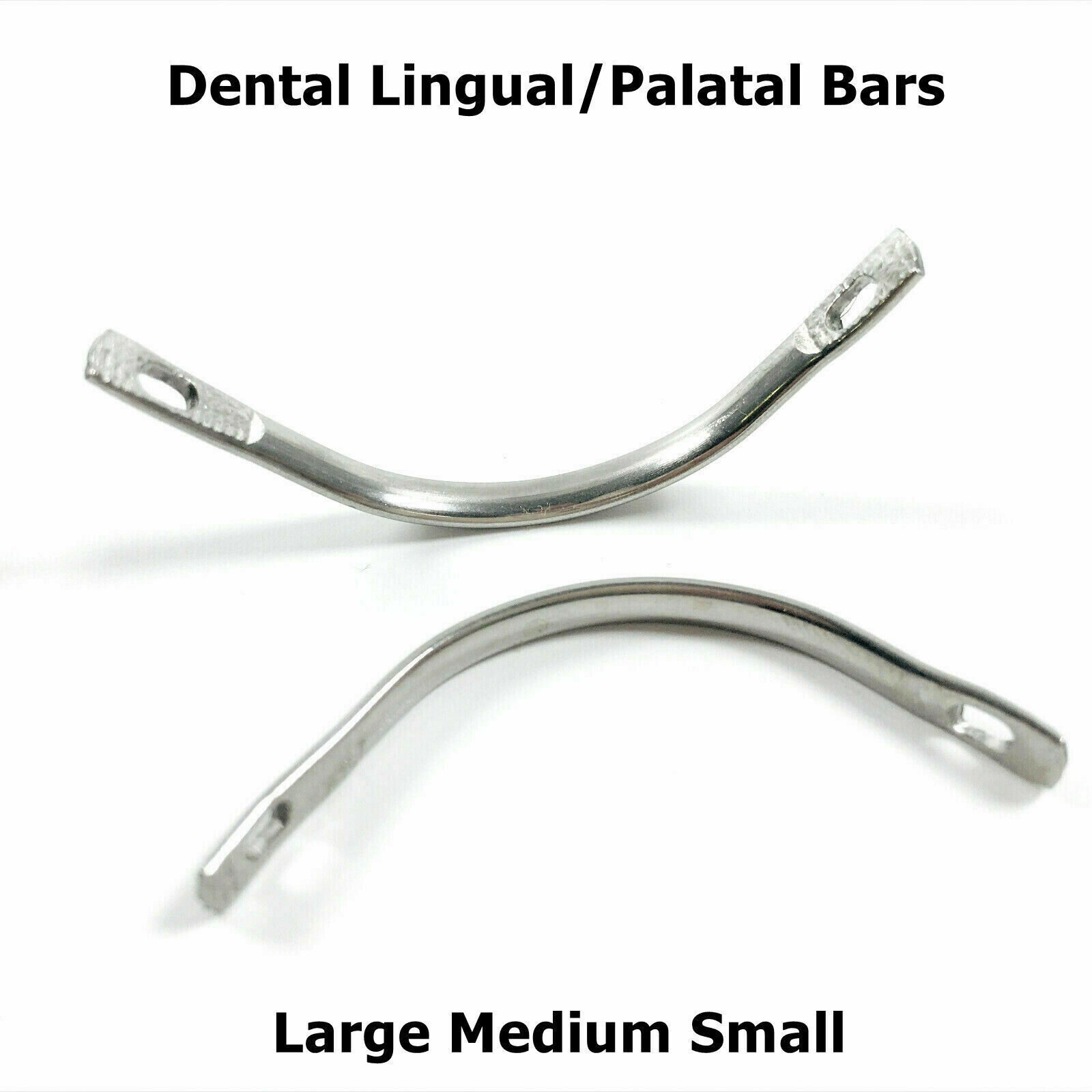 Stainless Steel Dental Instrument Lingual Bars/Palatal Bars/Upper/Lower S M L