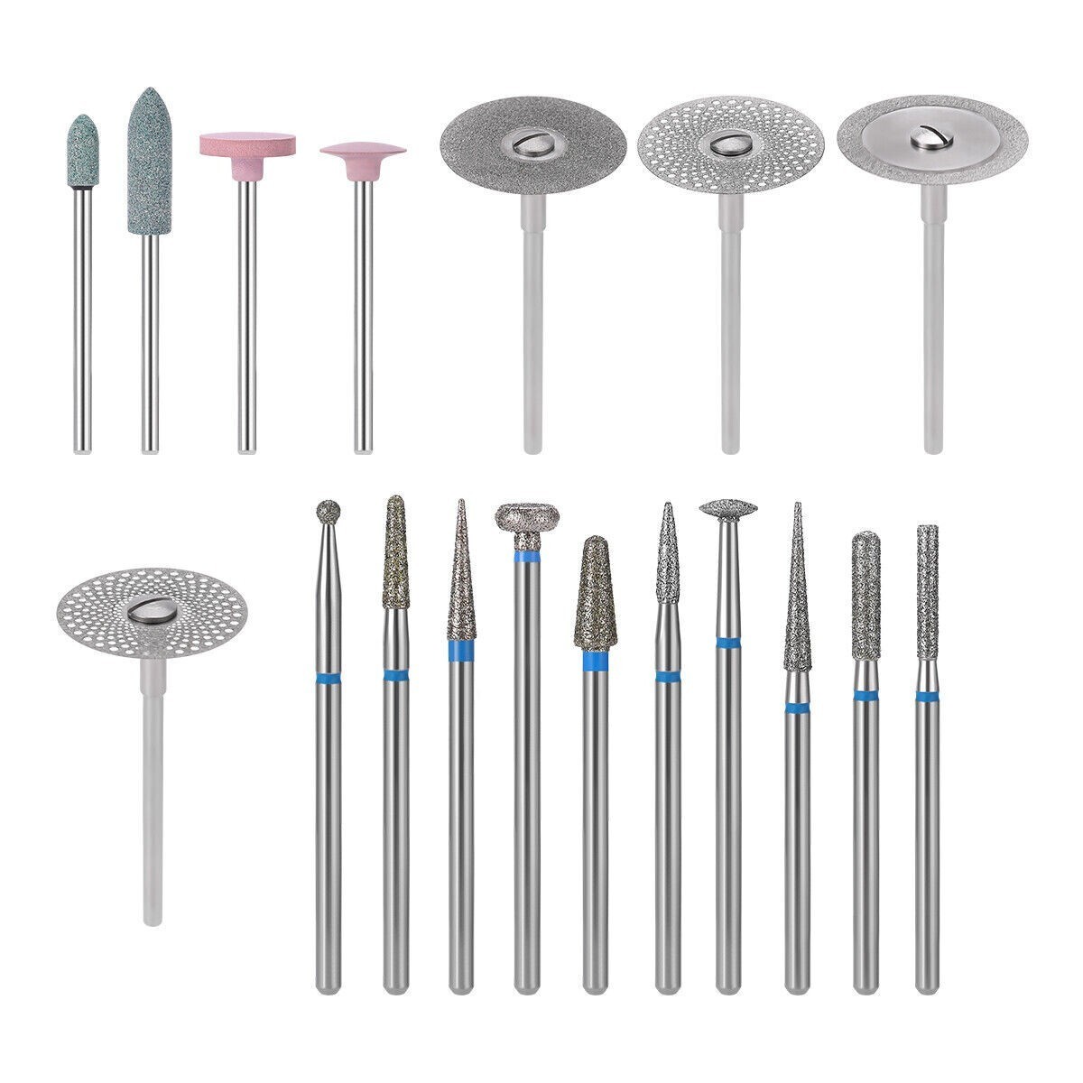 35Pcs/51Pcs Dental Polishing Kit Diamond Burs Brush Composite Ceramics Porcelain
