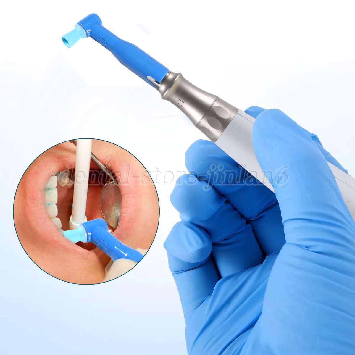 100pcs Dental Disposable Pro Angle Prophy Angles Cup Blue Color New 105°