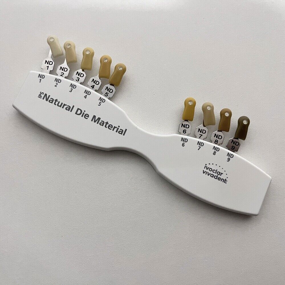 Dental IPS Natural Die Material Shade Guide Ivoclar Vivadent ND1-9 Abutment