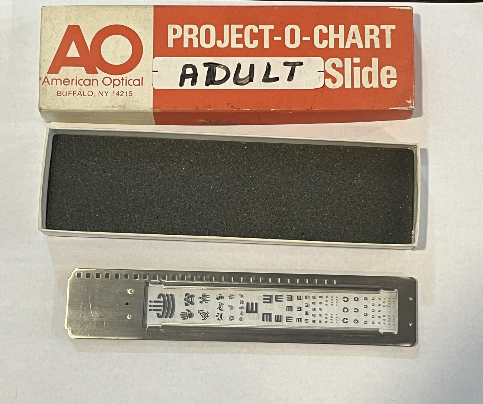 Eye Test Chart Project-O-Chart American Optical Slide For Adult