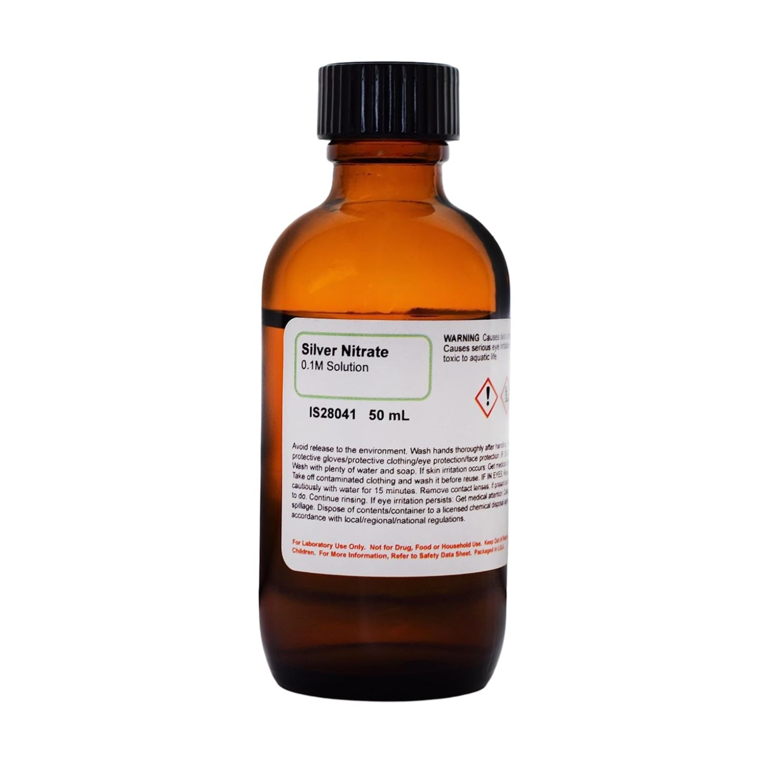 Silver Nitrate Solution, 0.1M, 50mL – The Curated Chemical Collection