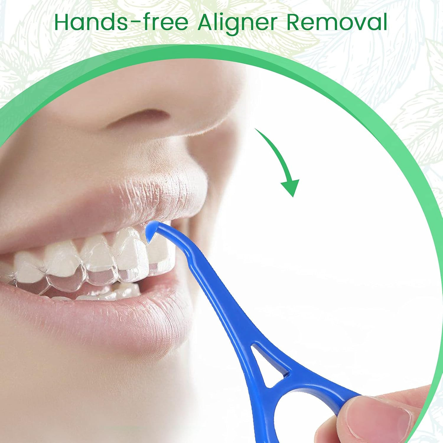 Aligner Chew for Invisalign Aligners – 20 Mint-Chew & 2 Removal Tools, Food-Grad