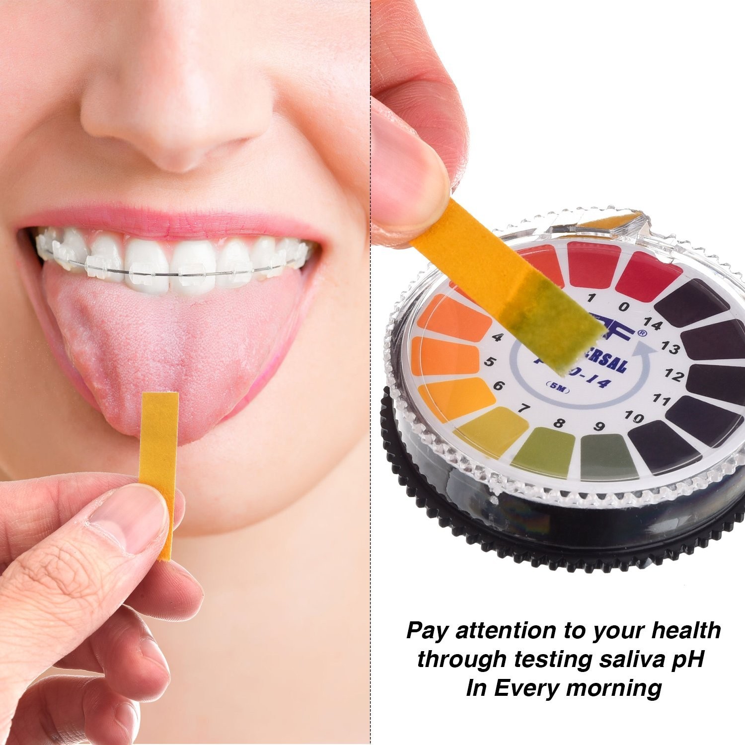 Universal pH Test Paper Strips pH Test Strips Roll, pH Measure Full Range 0-14..
