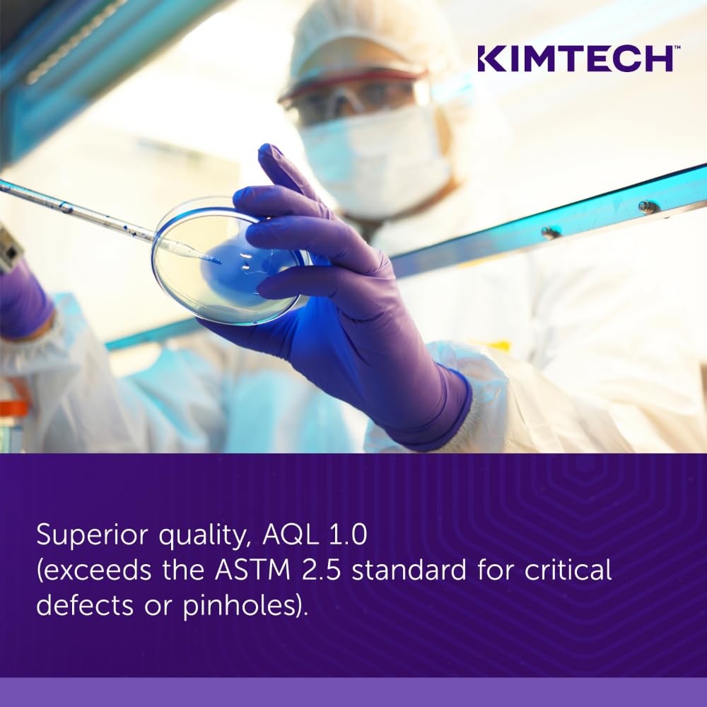 Kimtech™ Purple Nitrile™ Exam Gloves (55084), X-Large (Pack of 90),