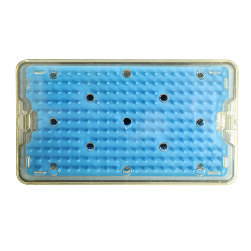 PPSU sterilization tray case sterilising w/ silicone mat surgical instrument