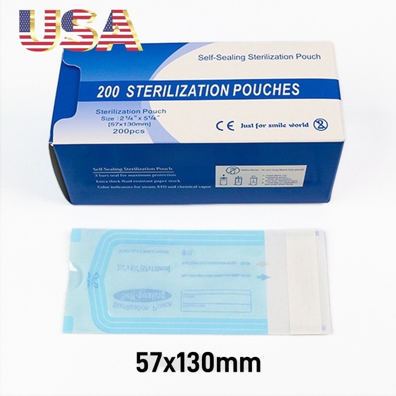 Self Sealing Sterilization Pouches Pouch Disposable Autoclave Dental Sterile Bag