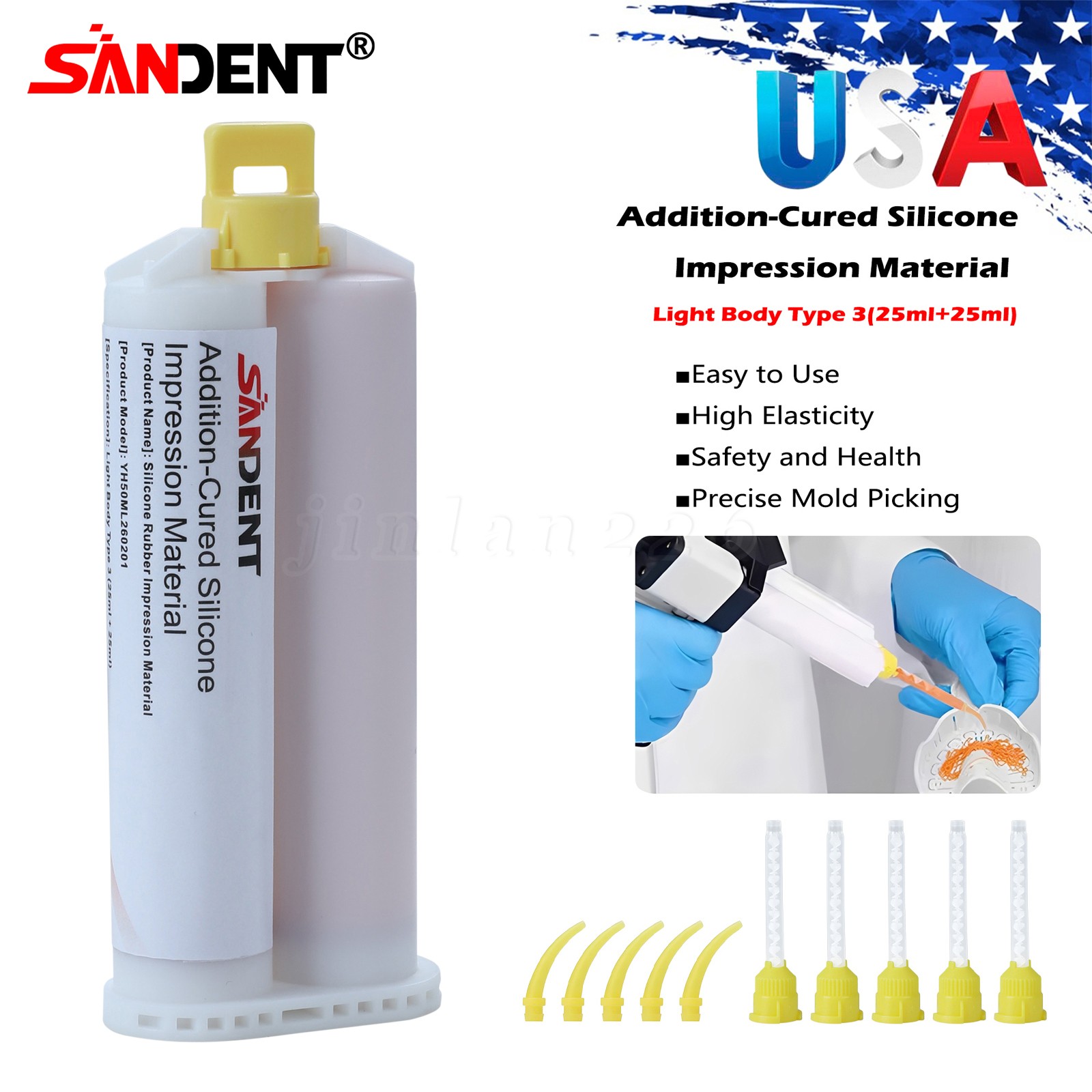 Dental Putty Fast Set PVS VPS Dental Impression Material Silicon Base+Catalystst