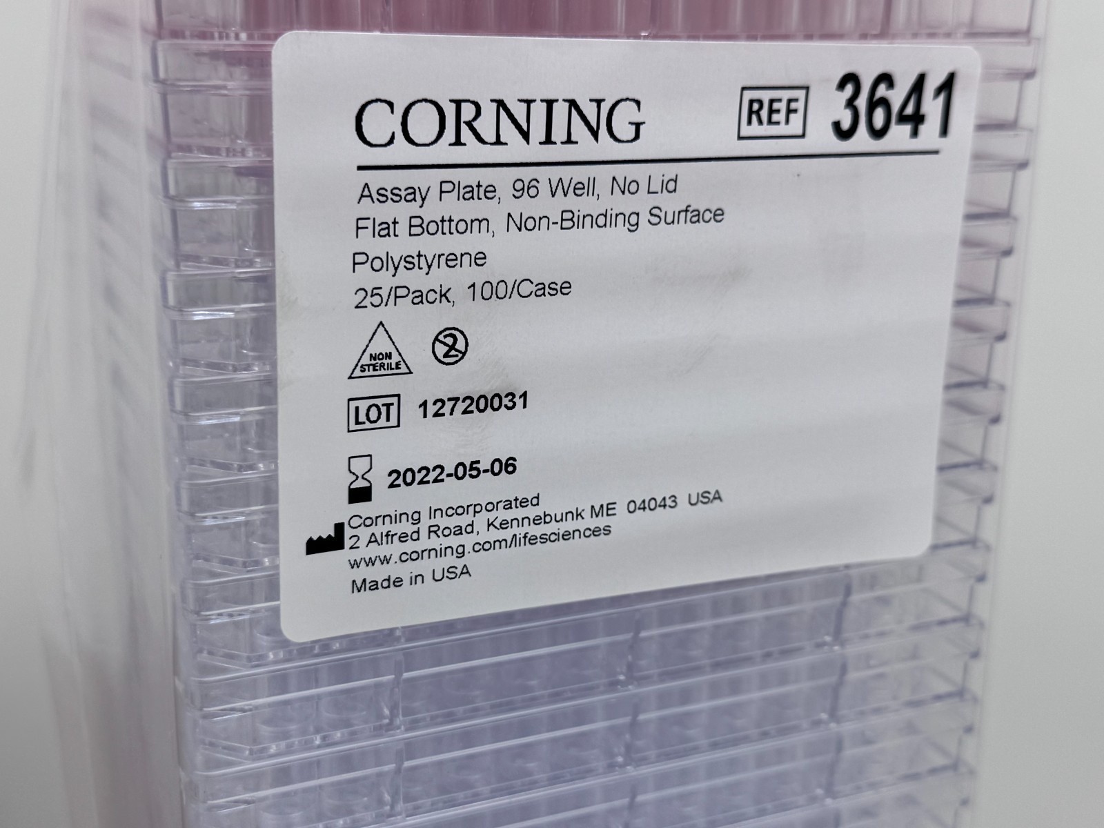 (25-Pack) Corning 3641 Flat Bottom NBS Microplate Assay Plate ~EXPIRED~