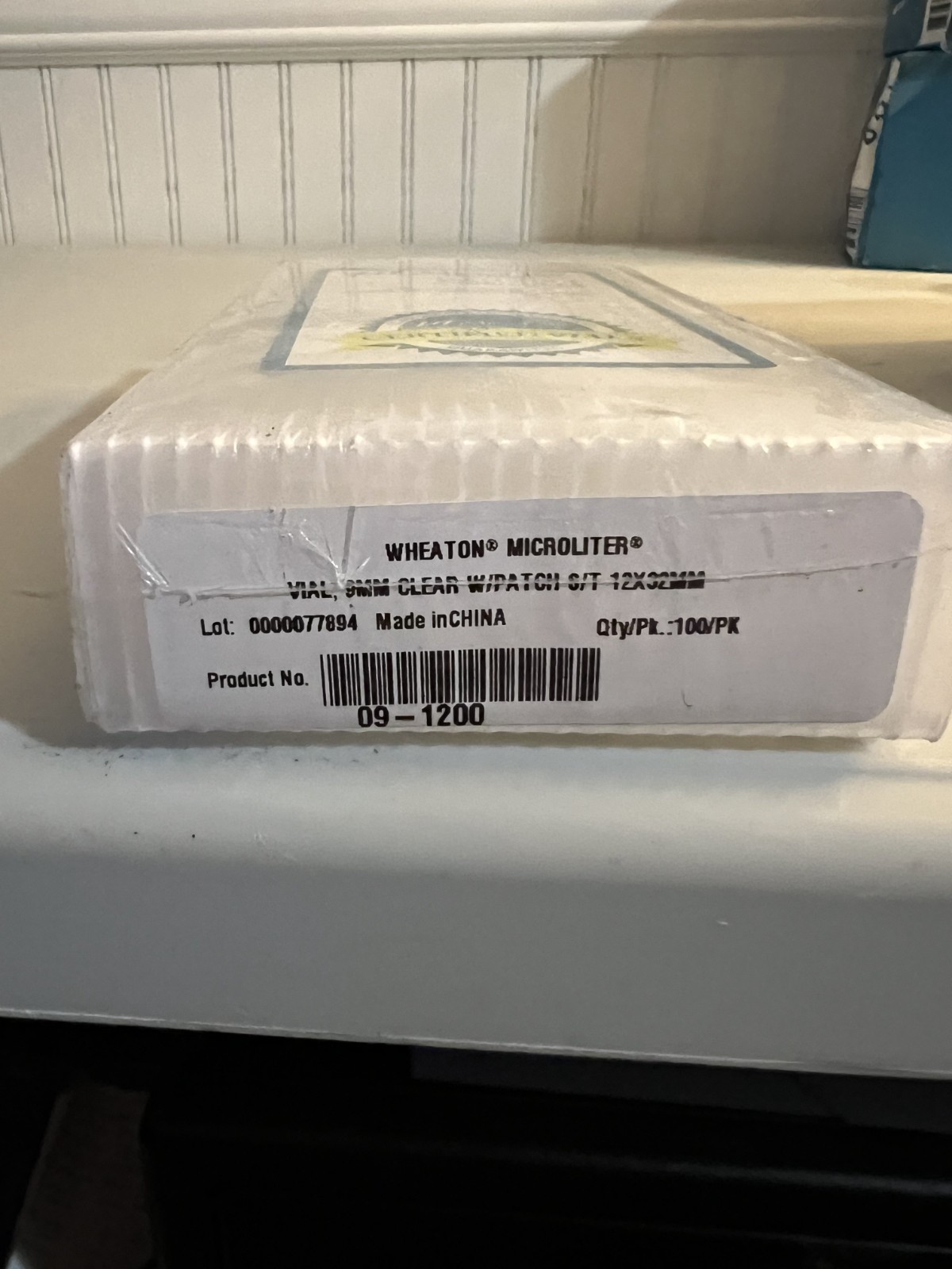 Wheaton MicroLiter 2mL Clear Glass Vials 12x32mm 100 Pack Lab Certified