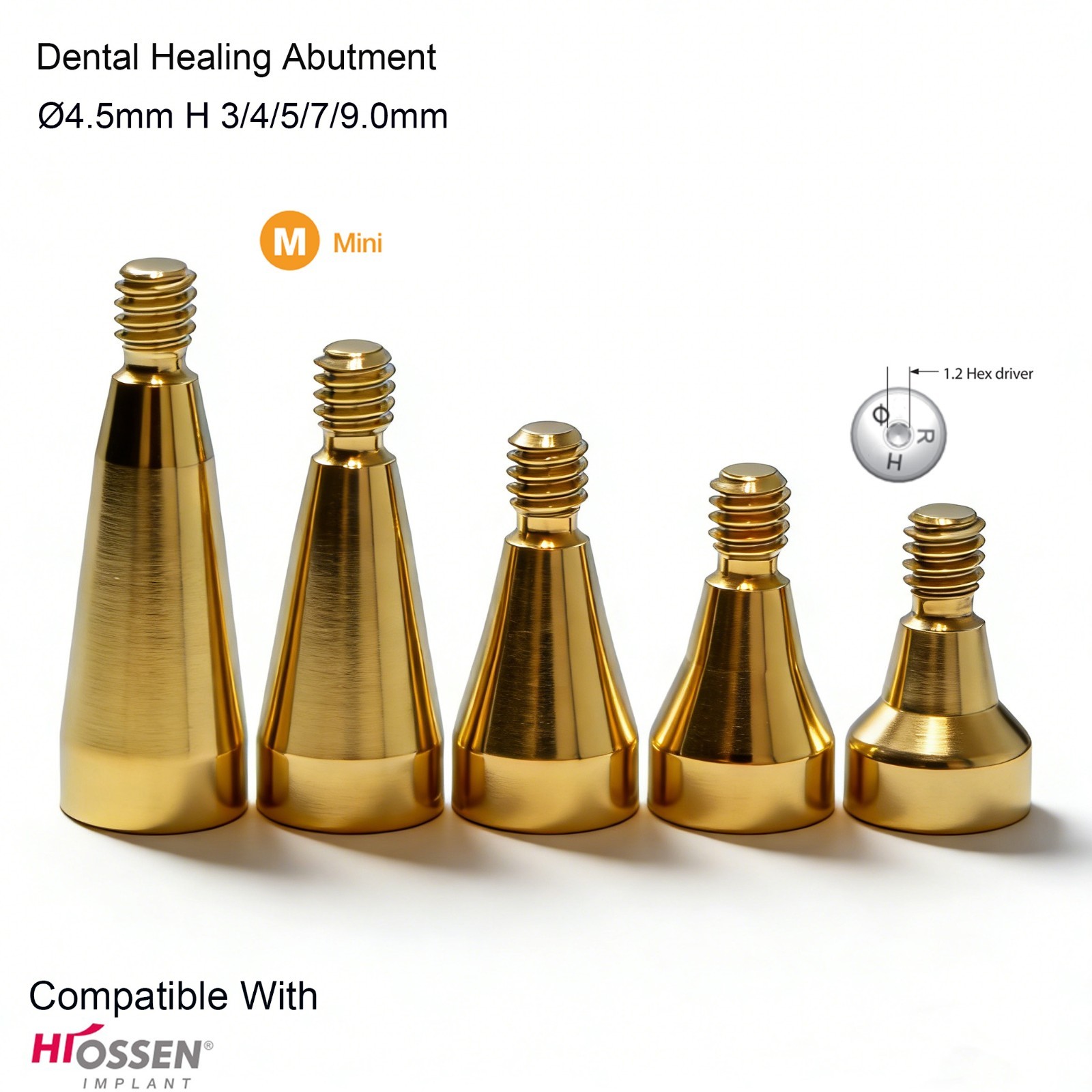 Hiossen Implant System Zest Locator Healing Transfer Abutment Impressions Analog