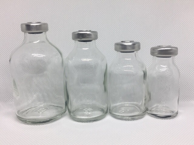 (25) 30mL Clear Glass Vial
