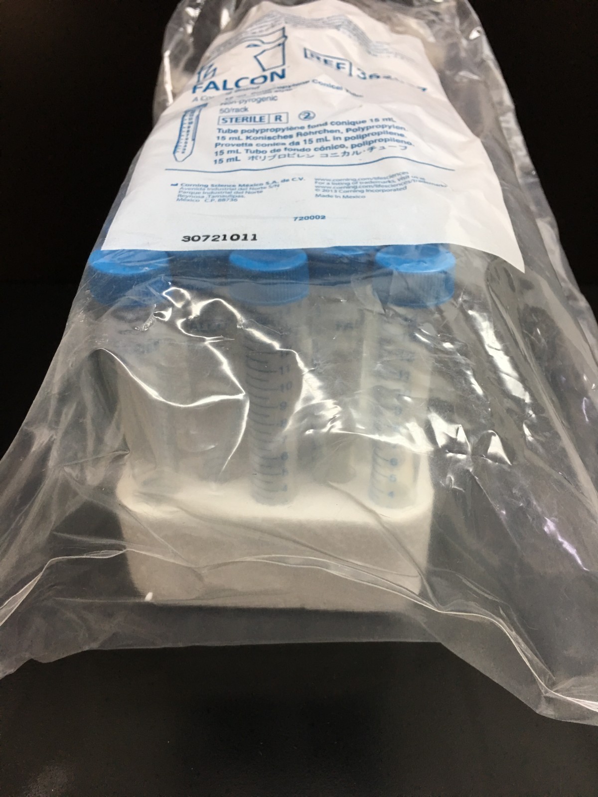 Corning Falcon REF 352097 High Clarity PP Centrifuge Tube Conical Bottom 15mL