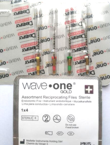 Waveone Gold Wave One Endodontic File Root Canal Dentsply 4files/pk