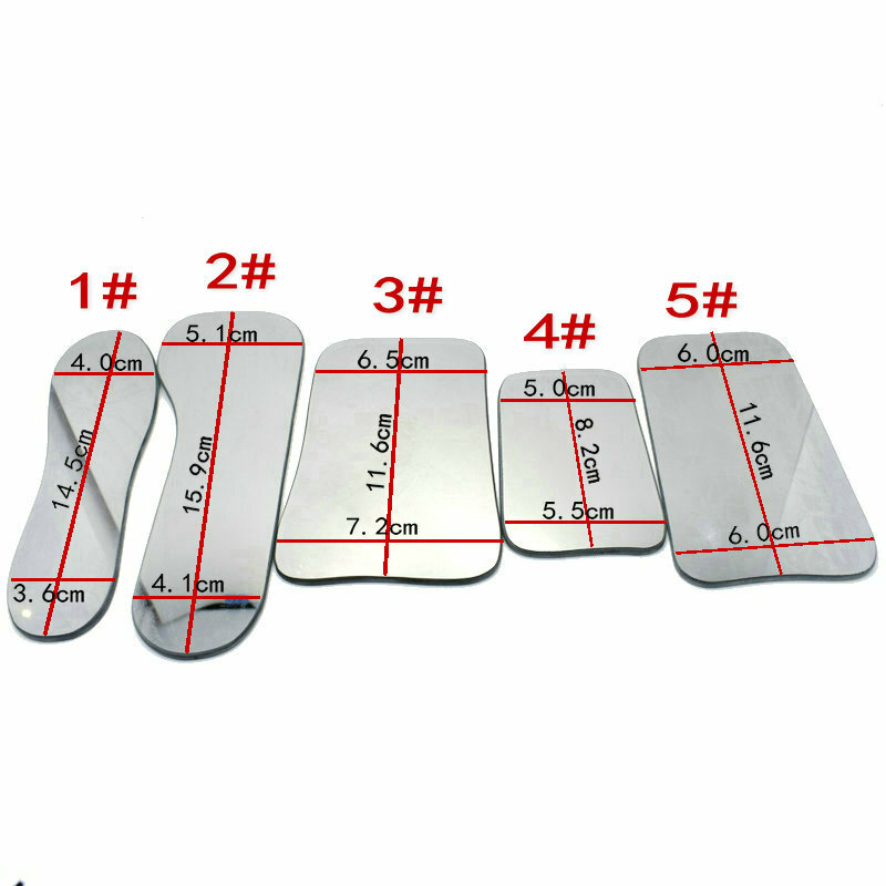 5 Pcs Dental Ortho Intra Oral Photography Mirror Glass Reflector Mouth Mirror