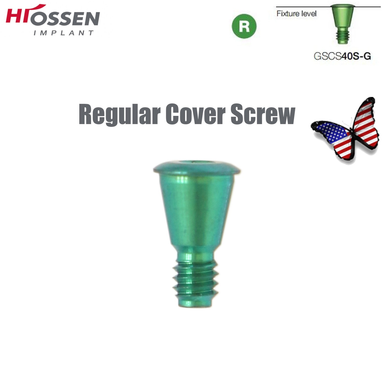 Fit Osstem Hiossen Titanium Healing Abutment Cap Analog Cover Screw Regular Mini